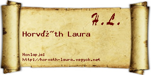 Horváth Laura névjegykártya