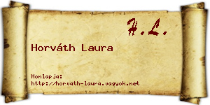 Horváth Laura névjegykártya